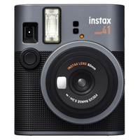 富士フイルム アナログインスタントカメラ チェキ instax mini 41 ブラック×ダークシルバー INSMINI41