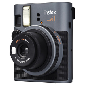 富士フイルム アナログインスタントカメラ チェキ instax mini 41 ブラック×ダークシルバー INSMINI41-イメージ5