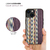 Man & Wood iPhone 15 Pro用MagSafe対応天然木ケース Viola Check I25517I15PR-イメージ3