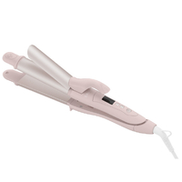SALONIA 2WAYストレート&カールヘアアイロン(32mm) ミスティピンク SAL25123MP