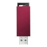 I・Oデータ USB 3．1 Gen 1(USB 3．0)/2．0対応 USBメモリー(128GB) レッド U3-PSH128G/R