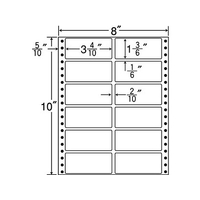 NANA 連続ラベルナナフォーム 8×10インチ 12面 500折 F806571-MM8A