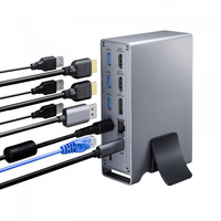 サンワサプライ ドッキングステーション USB-CVDK16 ドッキングステーション HDMI2つ 2画面出力対応 USB-C接続 縦型