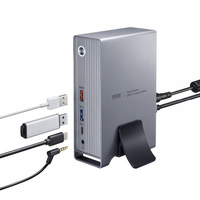 サンワサプライ ドッキングステーション USB-CVDK16 ドッキングステーション HDMI2つ 2画面出力対応 USB-C接続 縦型
