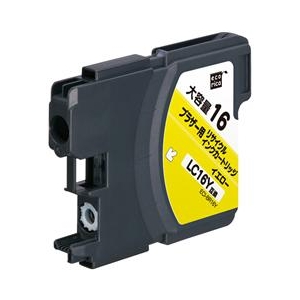 ブラザー LC16Y 互換リサイクルインク。 ブラザー LC16Y 互換リサイクルインクカートリッジです。 耐光性・耐オゾン性能に優れた"耐力インク"。 カートリッジ本体を繰り返し