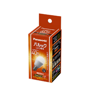 パナソニック LED電球 E17口金 全光束440lm(4.3W小形電球広配光タイプ) 電球色相当 パルック LDA4LGE17SK4 パナソニック LED電球 E17口金 全光束440lm(4.3W小形電球広配光タイプ) 電球色相当 パルック LDA4LGE17SK4