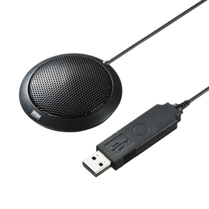 サンワサプライ USBマイクロホン ブラック MM-MCU06BKN サンワサプライ USBマイクロホン ブラック MM-MCU06BKN