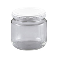 江部松商事 ガラスジャム瓶 白キャップ付 F-200GN FC991LK-4039820