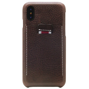 SLG Design iPhone XS/X用ケース Minerva Box Leather Back Case ブラウン SD10518I8-イメージ1