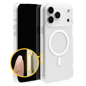 ラスタバナナ iPhone17 Pro Max用ハイブリッドケース CMコントロール 磁力充電対応 クリア 9094IP5DHPMCCL-イメージ1
