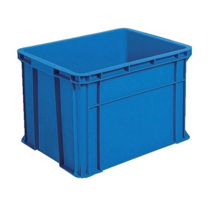 トラスコ中山 リサイクルコンテナ40L ダークブルー FC875GV-2762595-イメージ1