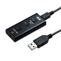 サンワサプライ USBオーディオ変換アダプタ(4極ヘッドセット用) MM-ADUSB4N