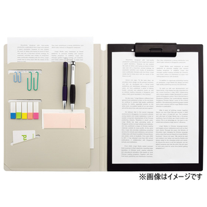リヒトラブ SMART FIT クリップファイル A4タテ 短辺とじ オリーブ F114261-F-7560-22-イメージ2