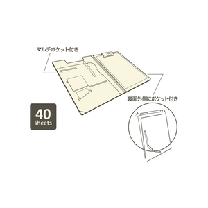リヒトラブ SMART FIT クリップファイル A4タテ 短辺とじ オリーブ F114261-F-7560-22-イメージ4