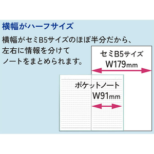 コクヨ キャンパス スキマ時間ポケットノート ドット罫 黒 40枚 FCG133V-ﾉ-PN291BT-D-イメージ4
