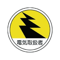 ユニット 作業管理関係ステッカー 電気取扱者 PPステッカー 35Ф 2枚 FC779EM-7393245