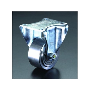 エスコ キャスター 固定金具 スティール車輪 80mm FCY9554-EA986NM-80-イメージ1