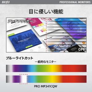 MSI 34．0型液晶ディスプレイ PRO PRO-MP341CQW-イメージ7