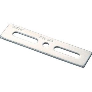 トラスコ中山 TRUSCO ジョイント金具24型フラット クロム 寸法100 穴数3 FC436FE-2831465-イメージ1