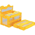三甲 530×366×334mm／50.2L 折畳コンテナ(蓋付) FCJ876L-EA506AA-143