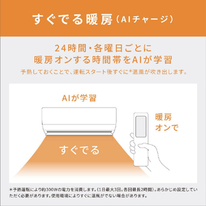 パナソニック 「工事代金別」 8畳向け 自動お掃除付き 冷暖房インバーターエアコン e angle select Eolia(エオリア) EXシリーズ EXシリーズ CS-255DEXE5-S-イメージ7