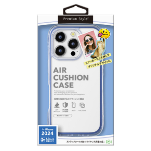 PGA iPhone 16 Pro用エアクッションケース ブルーベリー PG-24BPTA06BL-イメージ1