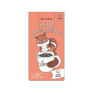 ヒサゴ 立つふせん コーヒー好きのシマリス ふきだし FCD746G-UTN328-イメージ1
