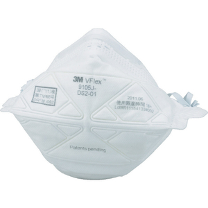 ３Ｍ 使い捨て式防じんマスク　Ｖフレックス　９１０５ＪＳ－ＤＳ２　 スモール　（２０枚入） 9105JS DS2-イメージ1