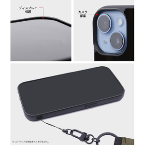 Man & Wood iPhone 15 Pro用MagSafe対応天然木ケース Denim I25521I15PR-イメージ7