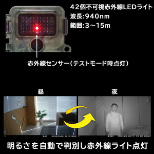 サンコー 置くだけ簡単「トレイル防犯カメラ」 グリーン AUTMTSHNA-イメージ7