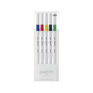 三菱鉛筆 EMOTT(エモット) 5色セット ビビッドカラー FCC1863-PEMSY5C.NO1-イメージ1