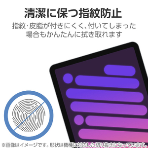 エレコム iPad(A16) (第10世代)用フィルム 指紋防止 超透明 TB-A25RFLFANG-イメージ5