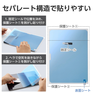 エレコム iPad(A16) (第10世代)用フィルム 指紋防止 超透明 TB-A25RFLFANG-イメージ7