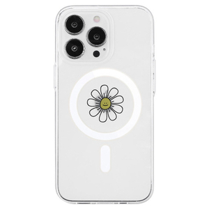 AKAN iPhone 14 Pro用MagSafe対応クリアケース デイジー AK23521I14P-イメージ1