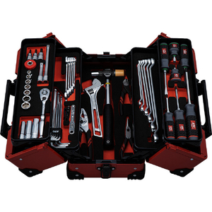 ＫＴＣ 工具セット（両開きメタルケースタイプ）［５６点］ KTC 工具セット（両開きメタルケースタイプ）［56点］ SK3562WZR-イメージ1