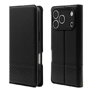 ラスタバナナ iPhone18 Pro/17Pro用 BLACK STONE FUSION ブラック 9637IP6BBSTBKC-イメージ1