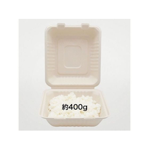 パックスタイル バガス容器 新BBランチ 200-220 50枚 FC348SH-00675730-イメージ2