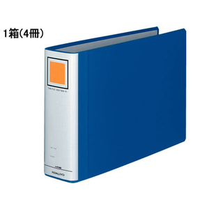 コクヨ チューブファイル〈エコツインR〉A4ヨコ とじ厚60mm 青 4冊 1箱(4冊) F833619-ﾌ-RT665B-イメージ1