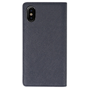 LAYBLOCK iPhone XS Max用ケース Saffiano Flip Case クラシックネイビー LB13521I65-イメージ2
