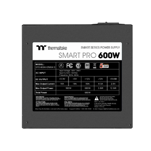 Thermaltake Smart Pro 600W -STANDARD- Smart Proシリーズ ブラック PSSPD0600NNFAWJ1-イメージ3