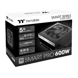 Thermaltake Smart Pro 600W -STANDARD- Smart Proシリーズ ブラック PSSPD0600NNFAWJ1-イメージ7