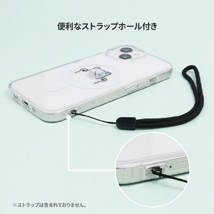 AKAN iPhone 14 Pro用MagSafe対応クリアケース なんもしたくない AK23522I14P-イメージ11