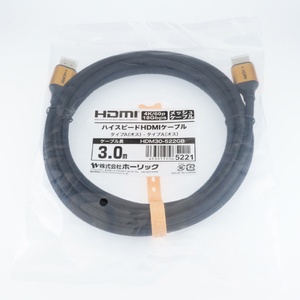 ホーリック HDMIケーブル メッシュケーブル 3m ゴールド HDM30-522GB-イメージ3
