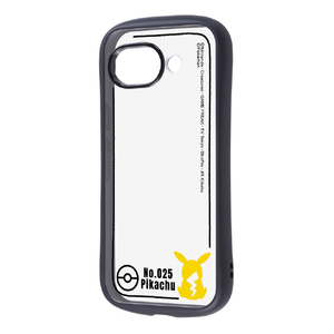 レイ・アウト Google Pixel 10a用 / ポケットモンスター / Puffull 衝撃吸収 バンパー ハイブリッドケース ピカチュウ_シルエット RC-PGP10ACMD2B/PK70-イメージ1