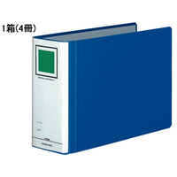 コクヨ チューブファイル〈エコツインR〉A4ヨコ とじ厚80mm 青 4冊 1箱(4冊) F833620-ﾌ-RT685B