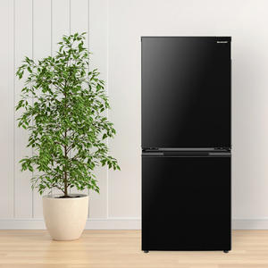 SHARP 152L 2ドア冷蔵庫 e angle select ブラック系 SJ15E2B-イメージ8