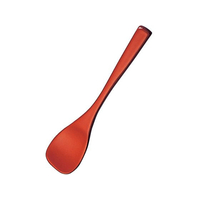 ヤマコー 木製 本漆 デザートスプーン 大 朱 全長123(08327) FC738LD-1573440