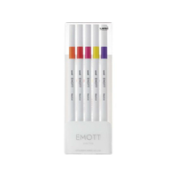 三菱鉛筆 EMOTT(エモット) 5色セット パッションカラー FCC1864-PEMSY5C.NO2
