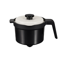 MUK 電子レンジ専用調理器具 レンジメート マグポット ブラック MCS003A-CK