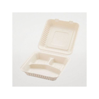 パックスタイル バガス容器 新BBランチ 230-230-3 50枚 FC350SH-00677774